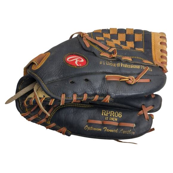 Rawlings RPR06 Player Preferred Fastback 12 Inch Baseball Glove RHT Black Weave - Picture 1 of 5